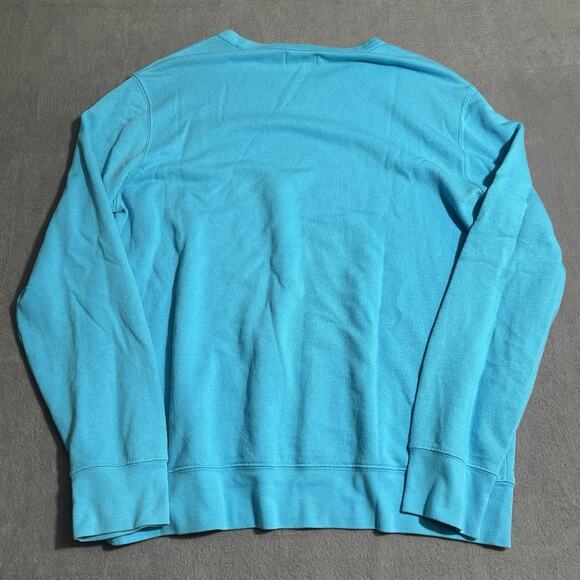 Cyan Sky Blue Polo Ralph Lauren's crewneck sweatshirt. Men’s Sz XL - Picture 3 of 6